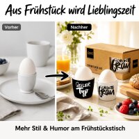 PPD Eierbecher Geiler Typ & Schöne Frau 2er-Set mit Geschenkkarton