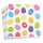 Papierservietten Ostern 33x33 Bunt Weiß - Servietten mit Ostereiern