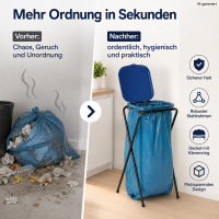Müllsackständermit Deckel 120 Liter