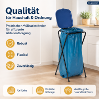 Müllsackständermit Deckel 120 Liter