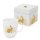 Henkelbecher mit Goldenem Hasen - 300ml