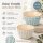 Keramikschalen 2er Set Blau & Grau – kleine Schüsseln im Reactive-Glaze-Design