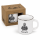 Steingutbecher Captain 300 ml – maritimer Becher in Emaille-Optik