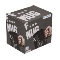 OOTB Schwarzer Becher Fxxx ca. 12,5 x 11 cm