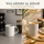 Steingutbecher Reactive Glaze Grau mit Blattmuster