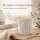 Steingutbecher Reactive Glaze Grau mit Blattmuster