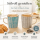 Steingutbecher 2er Set Reactive Glaze Blau & Grau