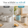 Steingutbecher 2er Set Reactive Glaze Blau & Grau