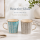 Steingutbecher 2er Set Reactive Glaze Blau & Grau
