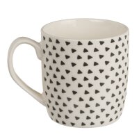 Kaffeebecher Muster Schwarz/Weiß 2er-SET