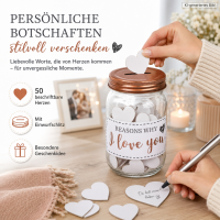 Geschenkglas Reasons Why I Love You