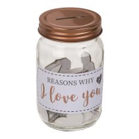 Geschenkglas Reasons Why I Love You