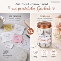 Geschenkglas Reasons Why I Love You