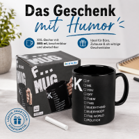 Kaffeebecher Fuck XXL zum Beschriften 885ml