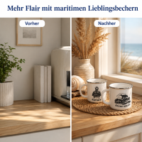 Maritimer Kaffeebecher Welle & Seemann 2er-SET