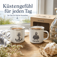 Maritimer Kaffeebecher Anker & Seemann 2er-SET