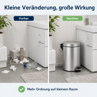 Kosmetikeimer Edelstahl 3L
