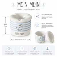 Aschenbecher Maritim Moin Moin