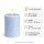 Deluxe Homeart LED Kerze mit Timerfunktion Ice Blue