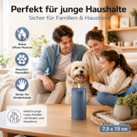 Deluxe Homeart LED Kerze mit Timerfunktion Ice Blue