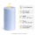 Deluxe Homeart LED Kerze mit Timerfunktion Ice Blue