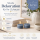 Deluxe Homeart Teelicht 2er Set mit Timerfunktion Ice Blue