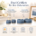 Deluxe Homeart Teelicht 2er Set mit Timerfunktion Ice Blue