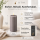 Deluxe Homeart LED Kerze mit Timerfunktion Grau