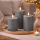 Deluxe Homeart LED Kerze mit Timerfunktion Grau
