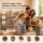 Deluxe Homeart LED Kerze mit Timerfunktion Grau
