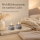 Deluxe Homeart Teelicht 2er Set mit Timerfunktion Grau