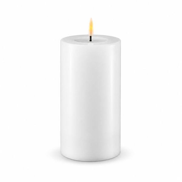 Deluxe Homeart LED Kerze mit Timerfunktion Weiß