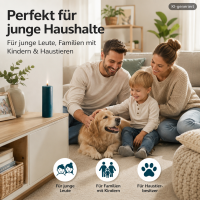 Deluxe Homeart LED Kerze mit Timerfunktion Petrol