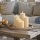 LED Kerze mit Timerfunktion Creme