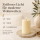 Deluxe Homeart LED Kerze mit Timerfunktion Creme