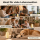 Deluxe Homeart LED Kerze mit Timerfunktion Creme
