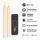 Deluxe Homeart LED Stabkerze mit Timerfunktion Creme
