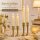 Deluxe Homeart LED Stabkerze mit Timerfunktion Creme
