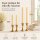 Deluxe Homeart LED Stabkerze mit Timerfunktion Creme