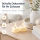 Deluxe Homeart Teelicht 2er Set mit Timerfunktion Creme