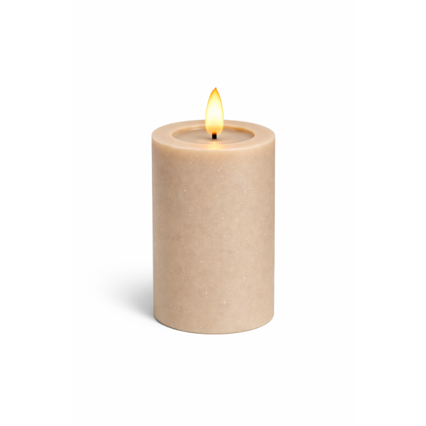 Deluxe Homeart LED Kerze mit Timerfunktion Sand