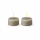 Deluxe Homeart Teelicht 2er Set mit Timerfunktion Sand