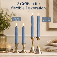 LED Kerze mit Timerfunktion Dust Blue