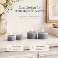 LED Kerze mit Timerfunktion Dust Blue