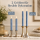 LED Kerze mit Timerfunktion Dust Blue