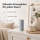 Deluxe Homeart LED Kerze mit Timerfunktion Dust Blue