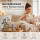 Deluxe Homeart LED Kerze mit Timerfunktion Dust Blue
