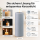 Deluxe Homeart LED Kerze mit Timerfunktion Dust Blue