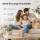 Deluxe Homeart LED Kerze mit Timerfunktion Dust Blue