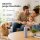 Deluxe Homeart LED Kerze mit Timerfunktion Dust Blue